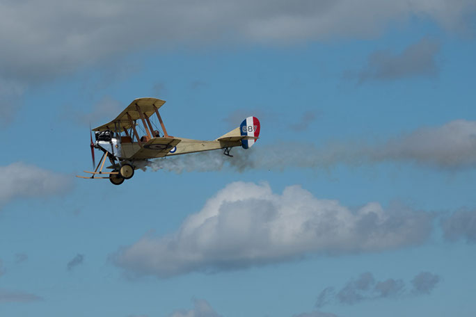 Great War Display Team WW1 dog fight re-enactments at Flywheel, Bicester Heritage