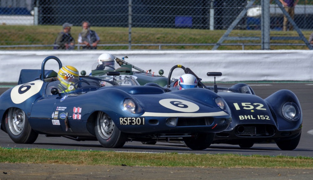 Tojeiro Jaguar and Lister Knobbly at the Classic Silverstone 2022