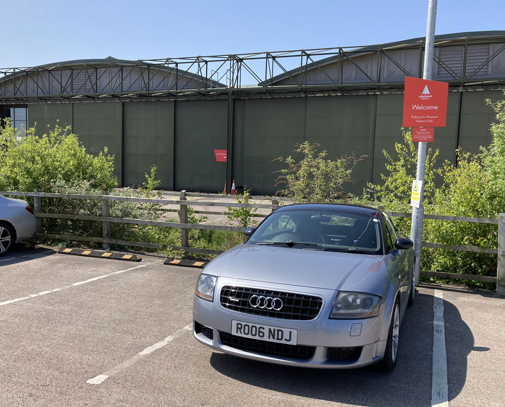 Audi TT quattro sport in car park