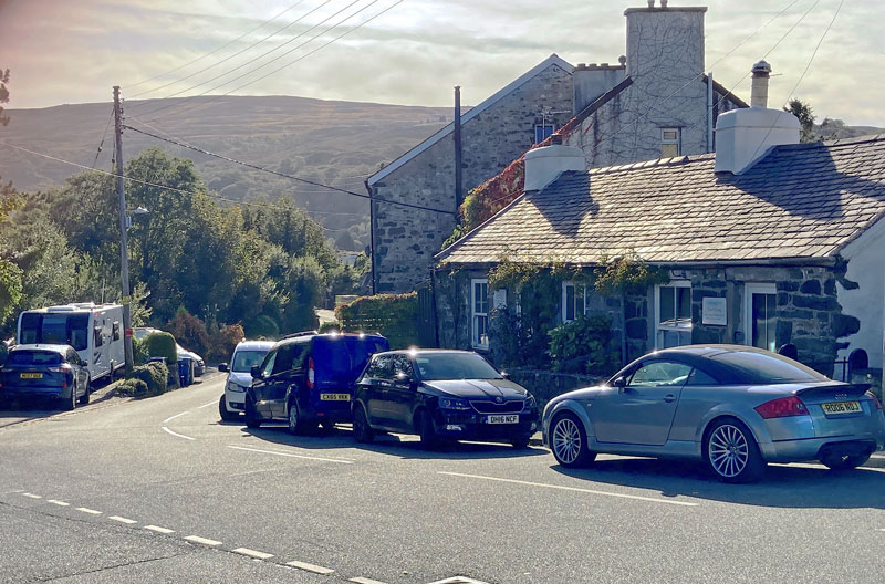 Our parked up destination, a traditional village living in modern tourist times within Snowdonia National Park.